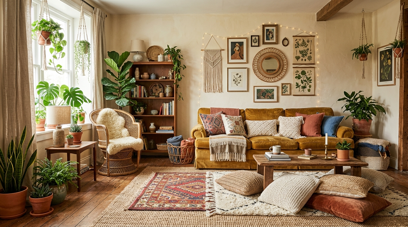 Use warm neutrals to calm the room